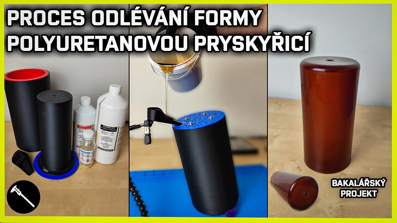 Odlití pružného odlitku pomocí 3D tištěné formy a silikonového obalu | BAKALÁŘSKÁ PRÁCE