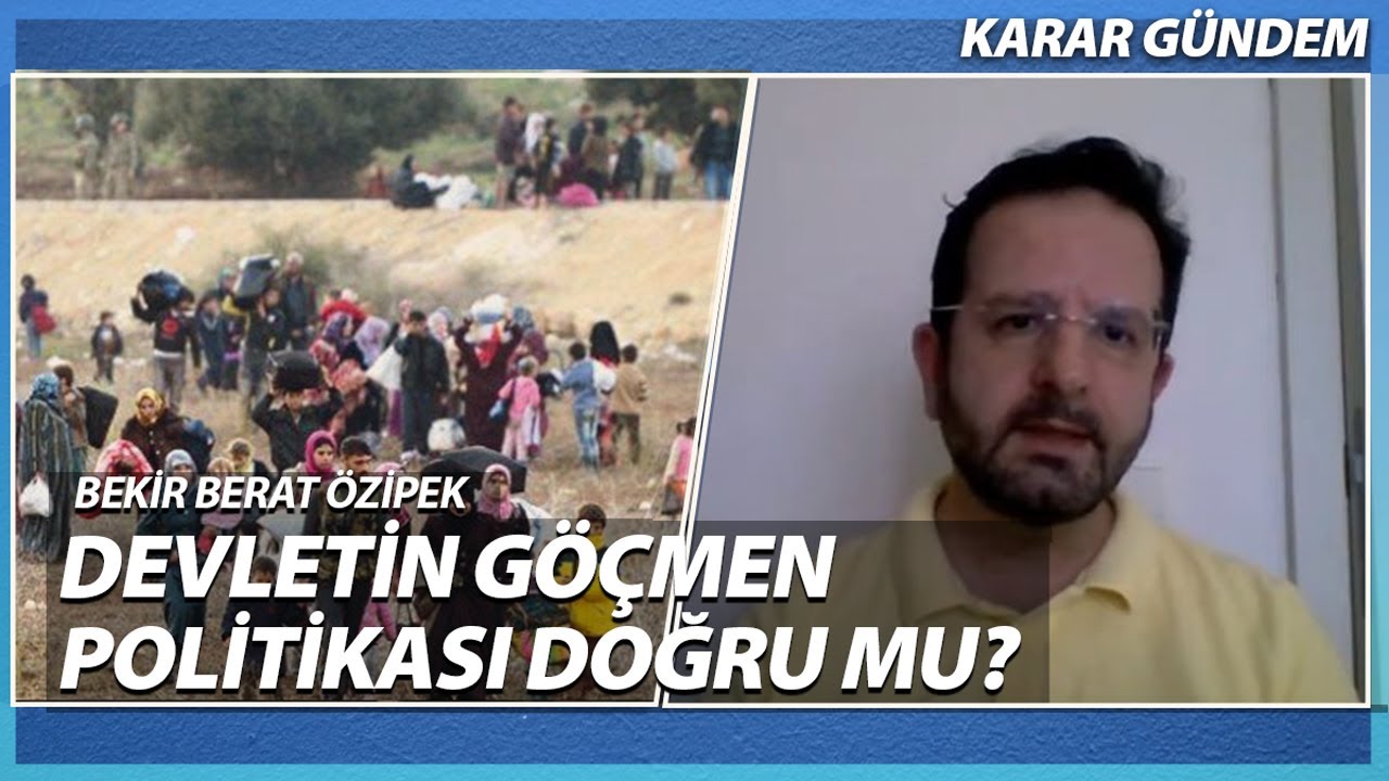 Bekir Berat Özipek: Mültecilere karşı önyargı yaygın ama derin değil | Karar Gündem