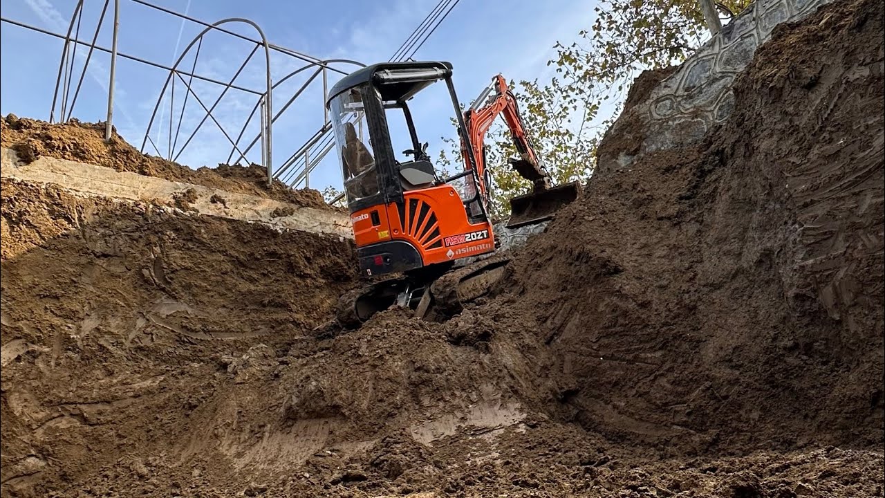 Asimato ASM 20ZT İle 5x7 mt 3,5 mt Derinlikte Yağmur Suyu Toplama Kuyusu Yaptık. #vlog #trending