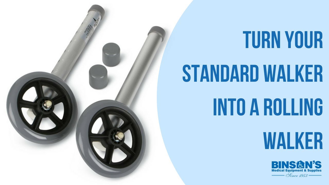 Turn Your Standard Walker Into a Rolling Walker
