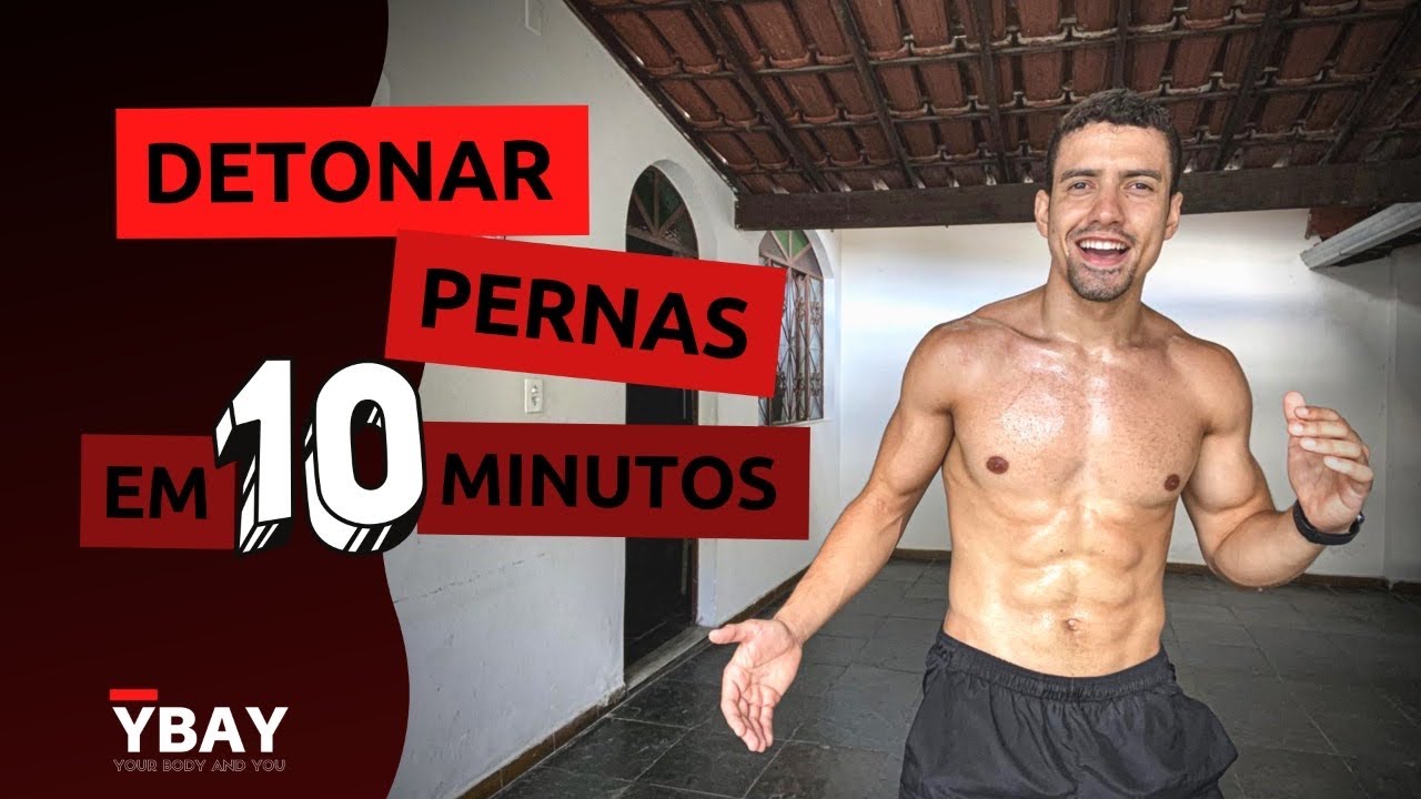 Detonando pernas em 10 minutos em casa (SEM EQUIPAMENTOS)