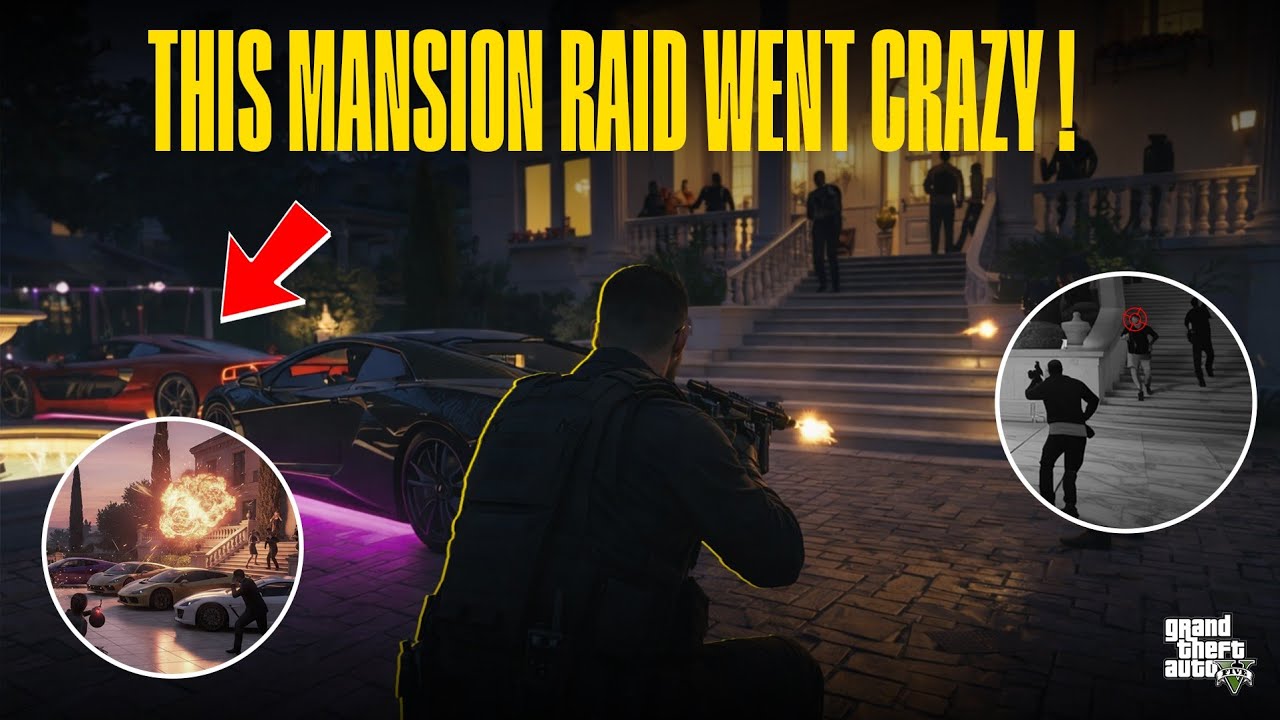THIS MANSION RAID WENT CRAZY! 🔥 | GTA V GAMEPLAY #24 
