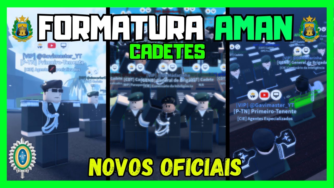 Roblox | A FORMATURA DOS CADETES DA AMAN no EXÉRCITO! #1 (E.B do TEVEZ)