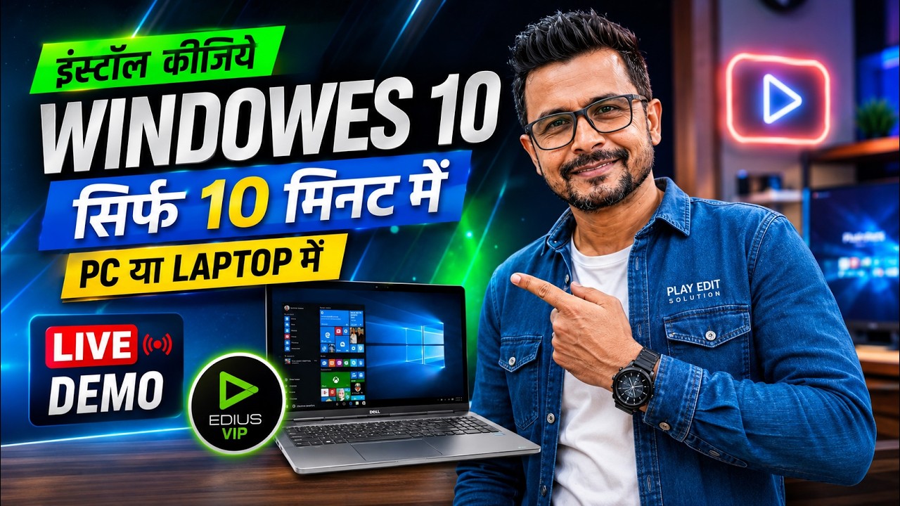 How To Install Windows 10 From USB 🔥 - Windows 10 Kaise Install Kare | Windows 10 Installation 2024