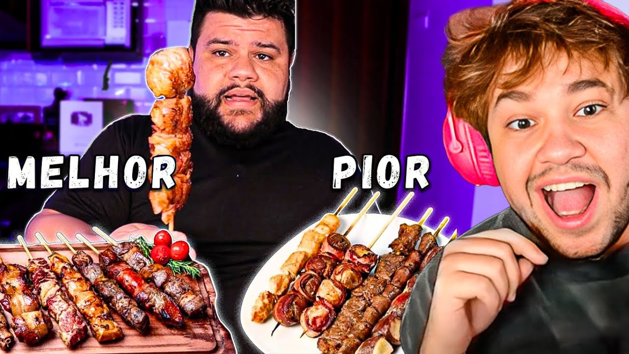 Espetinho Melhor Avaliado vs Espetinho Pior Avaliado - React Thiago Quatroque