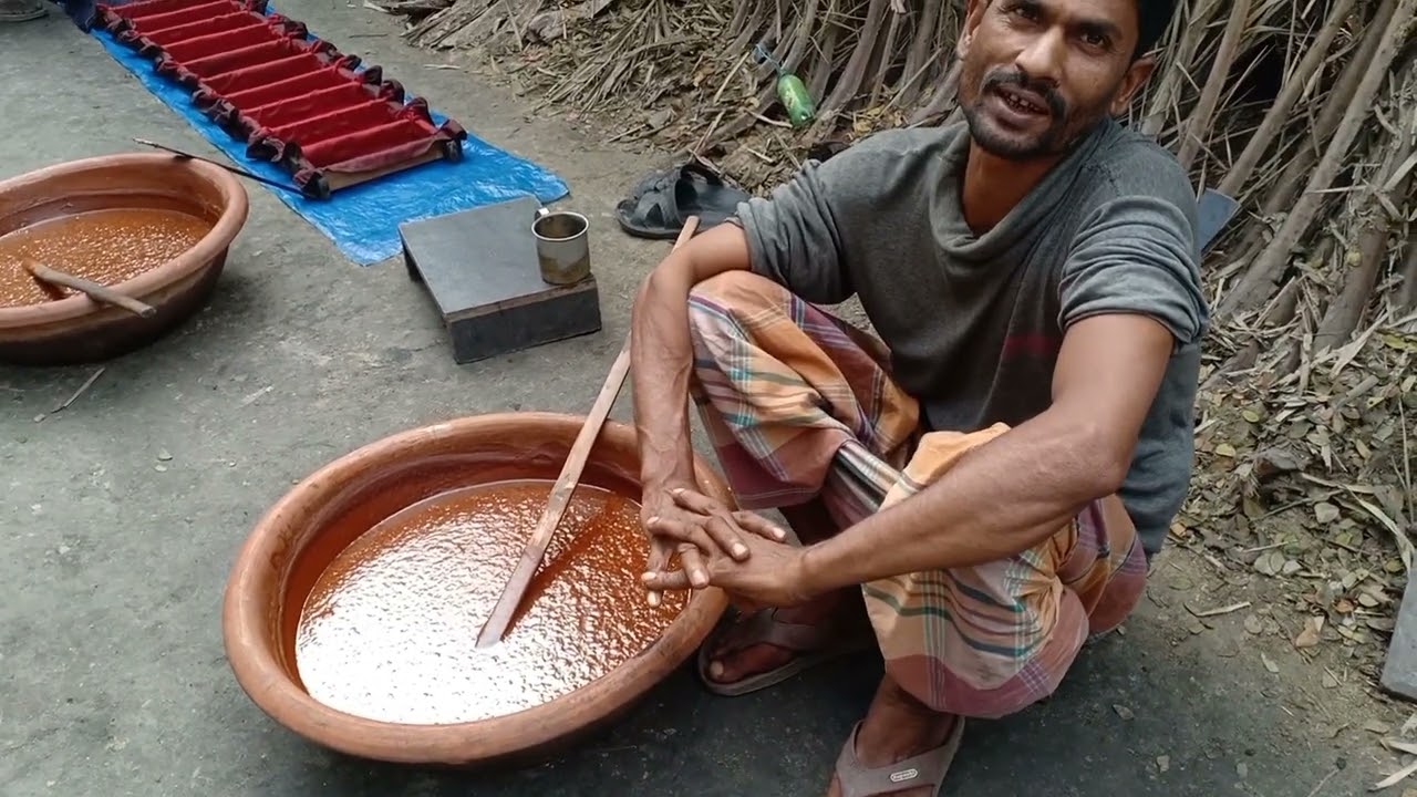 খেজুর গুড় তৈরির অজানা কথা।। Date Juice processing