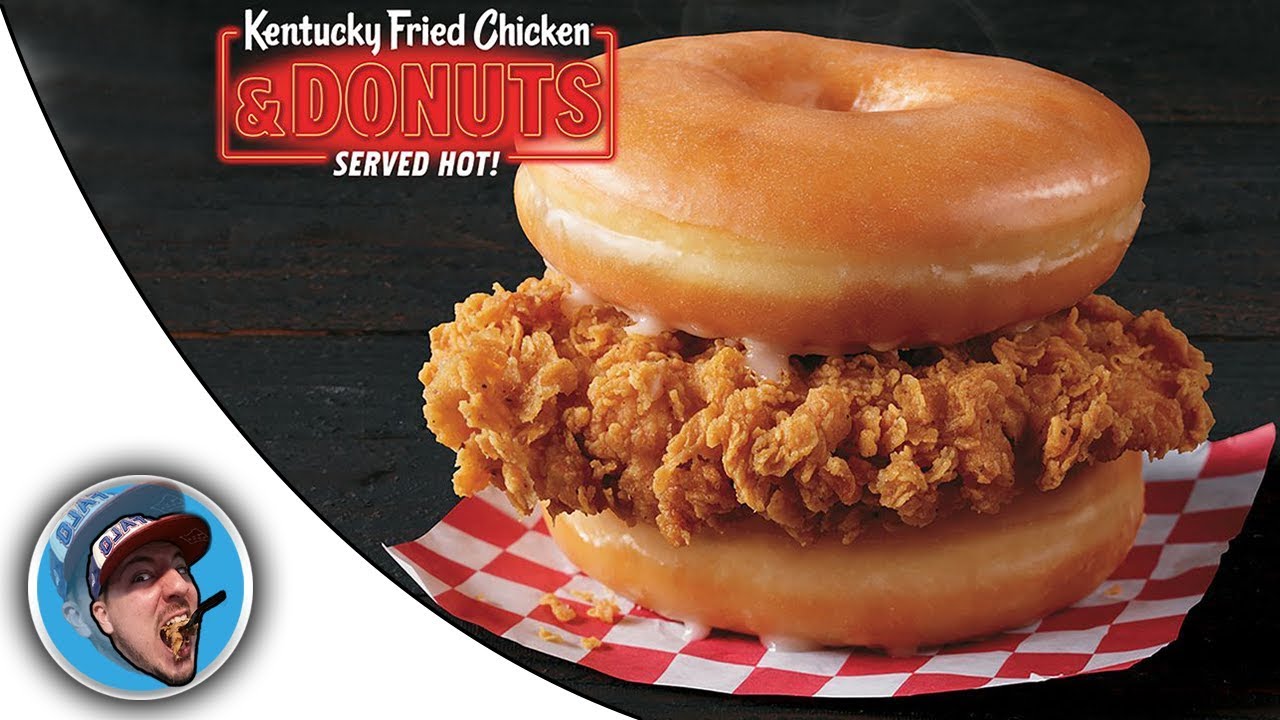 KFC Fried Chicken & Donuts Sandwich! - Food Review!