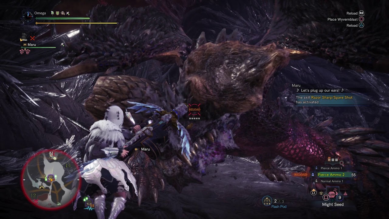 【MHW】 9★ Tempered Nergigante Pierce 2 LBG 2:01