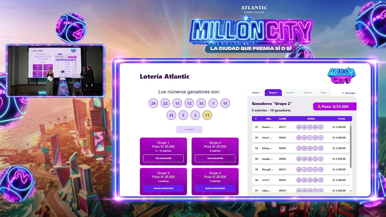 MILLÓN CITY: HOY LOTERÍA MENSUAL