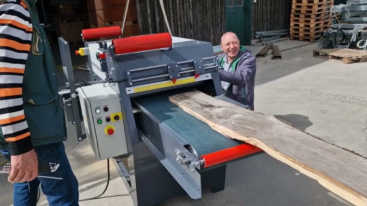 Testing TWIN BLADE BOARD EDGER  #KUSING 👷‍♂️🌲