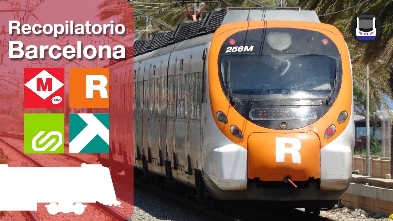 Recopilatorio de trenes por Barcelona | Especial fin de año 2024