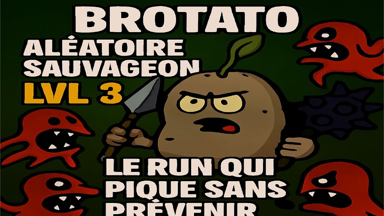 Brotato – Aléatoire Sauvageon LVL 3 : Le run qui pique sans prévenir