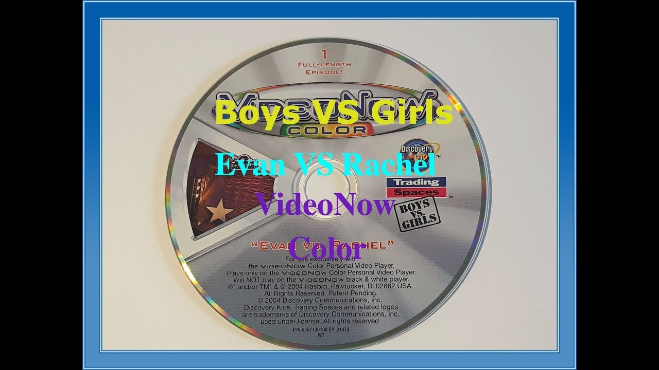 Complete Videonow Color disc Trading Spaces Boys vs. Girls Evan vs. Rachel