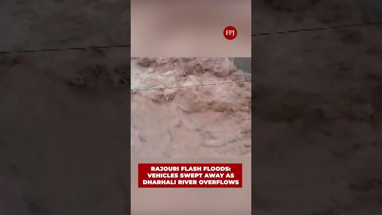Jammu & Kashmir Heavy Rain Triggers Sudden Flash Floods in Rajouri