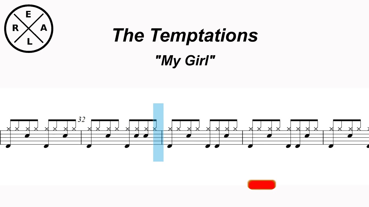 My Girl  - The Temptations Drum Score