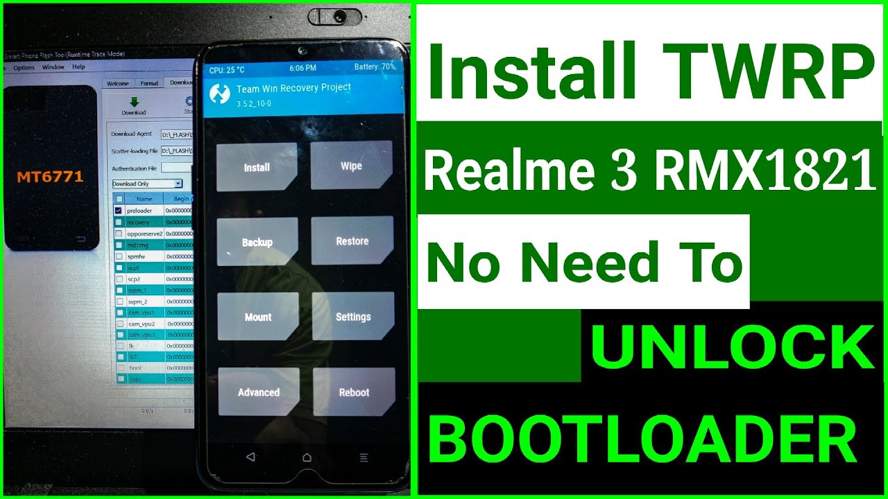 Install TWRP di Realme 3 