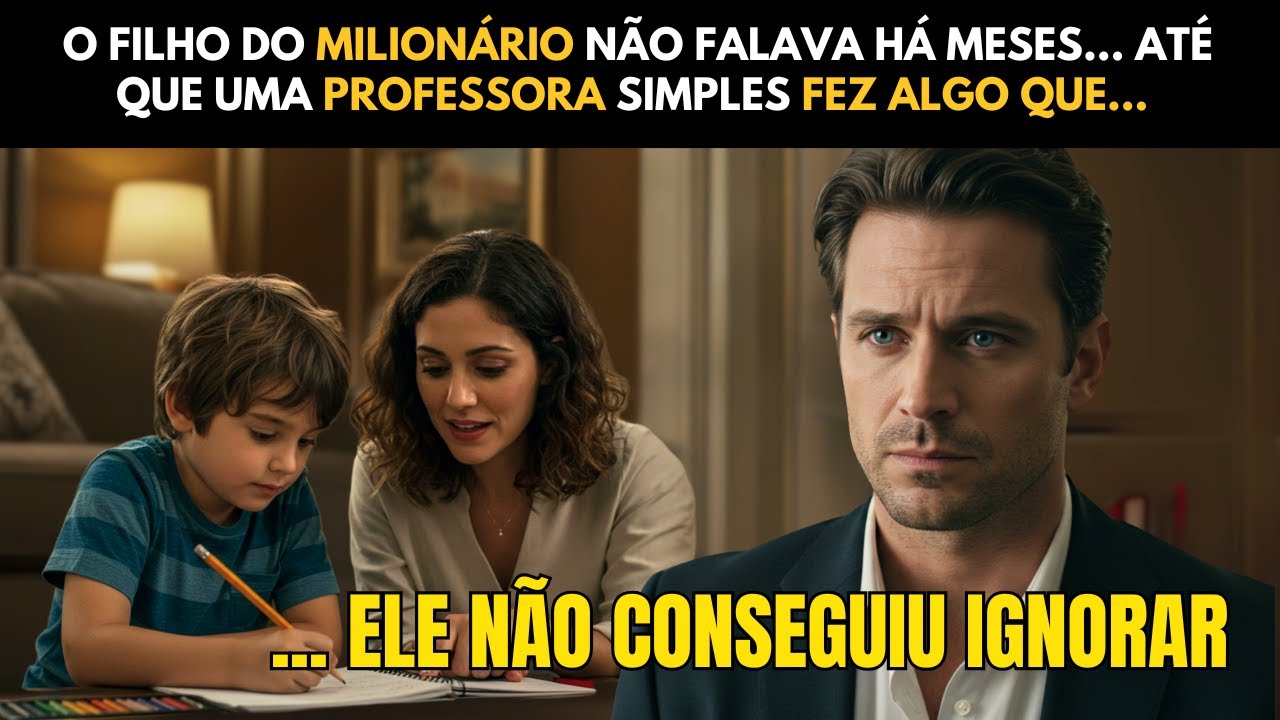 O FILHO DO MILIONÁRIO NÃO FALAVA HÁ MESES… ATÉ QUE UMA PROFESSORA SIMPLES FEZ ALGO QUE...
