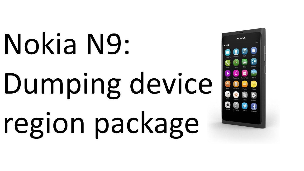 Nokia N9: How to dump your device region package