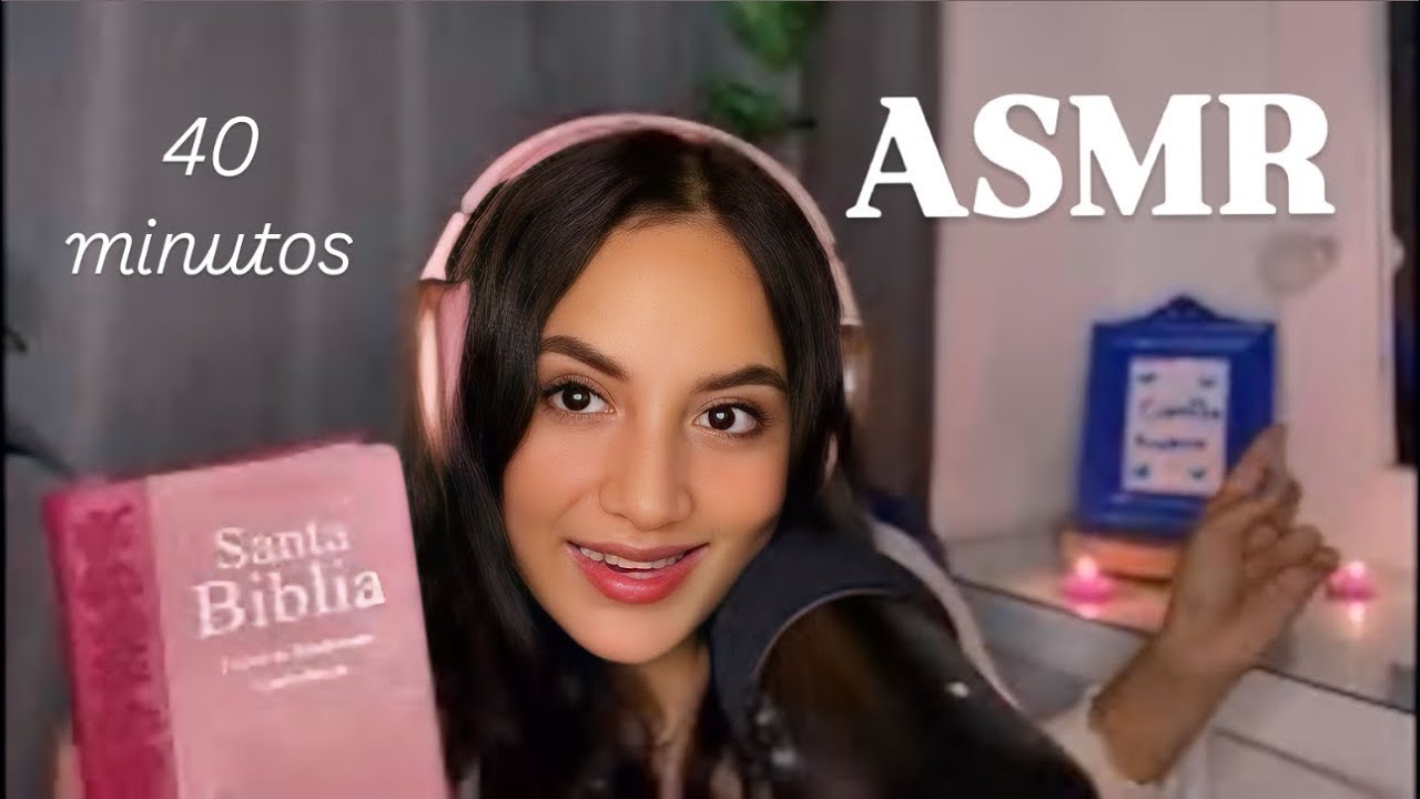 ASMR cristiano para dormir LECTURA BIBLICA 40 minutos
