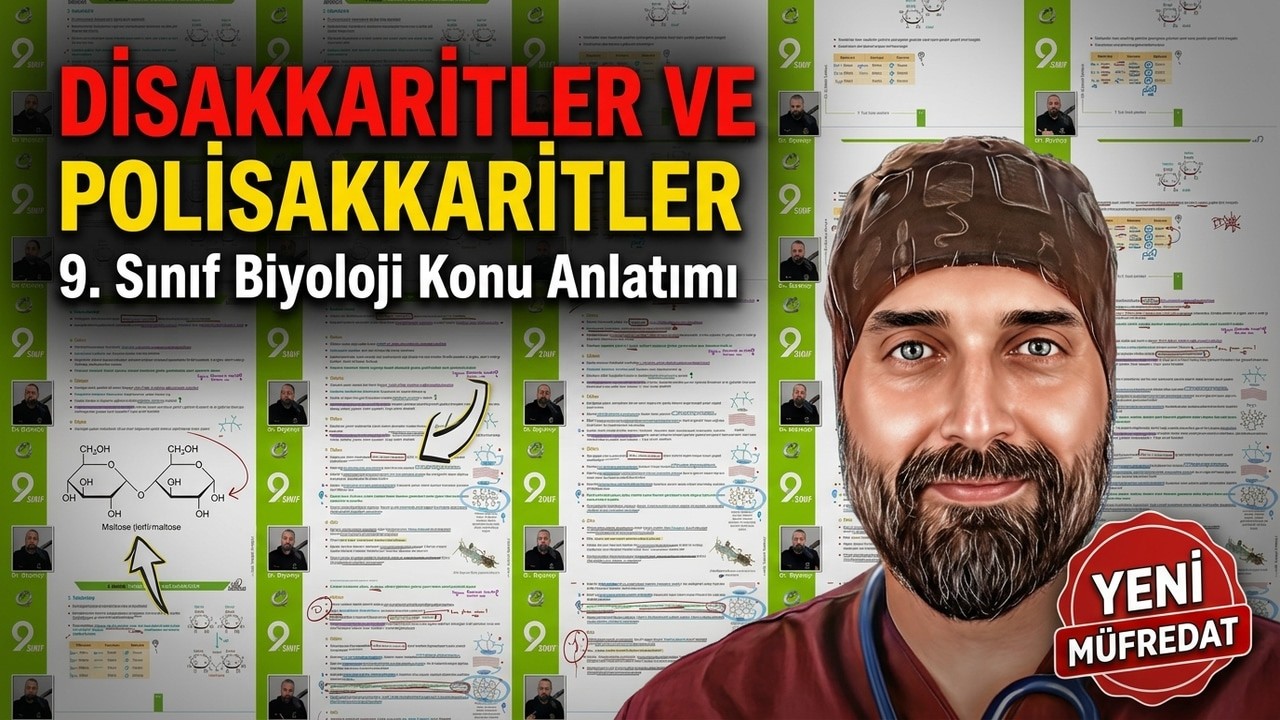 22. Ders: Disakkarit ve Polisakkaritler | Dr. Biyoloji 9. Sınıf Yeni M&uuml;fredat