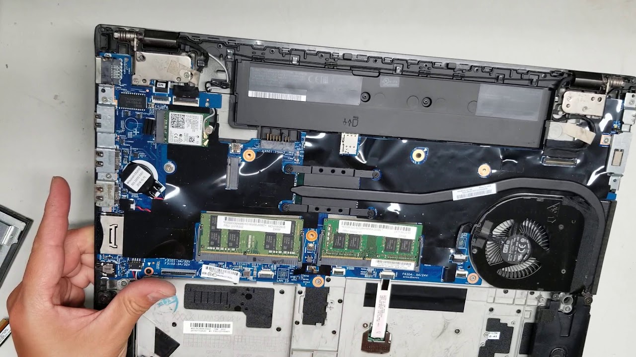 Lenovo ThinkPad T580 Disassembly RAM SSD Hard Drive Upgrade Repair Screen LCD Replacement