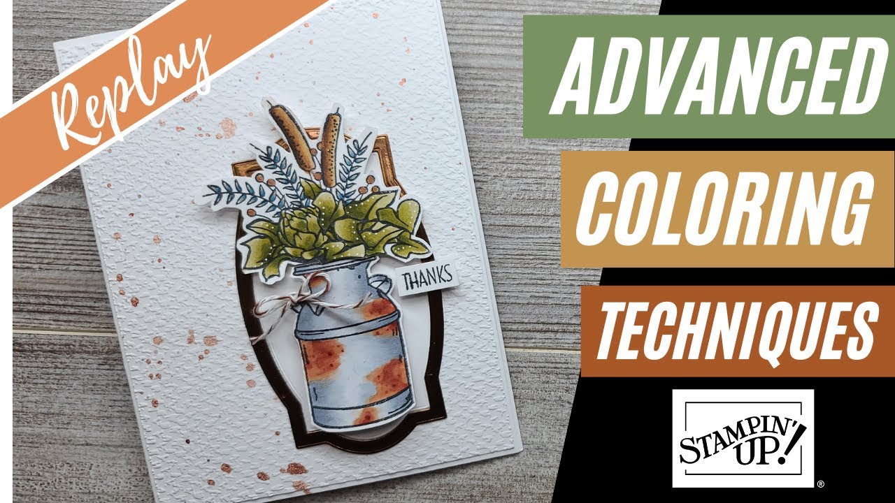 🛑 Advanced Coloring Techniques for cardmaking | Coloring Stamped Images | Copic Coloring on cards