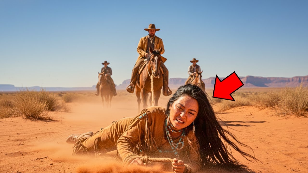 Femeia apache era târâtă de trei bandiți… până când un cowboy a schimbat totul...