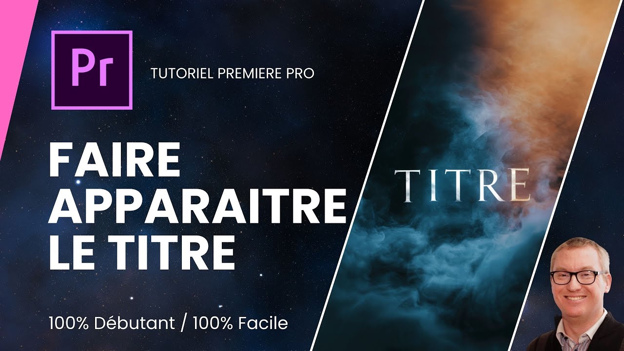 Comment faire apparaître un titre ou un texte sur Adobe Premiere Pro ?