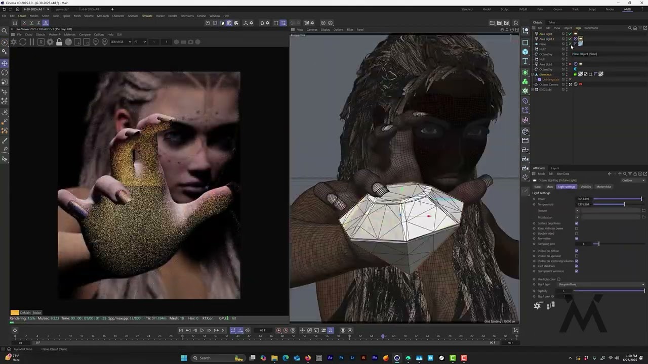 MAKING OF DAILY RENDER-  6 30 2025