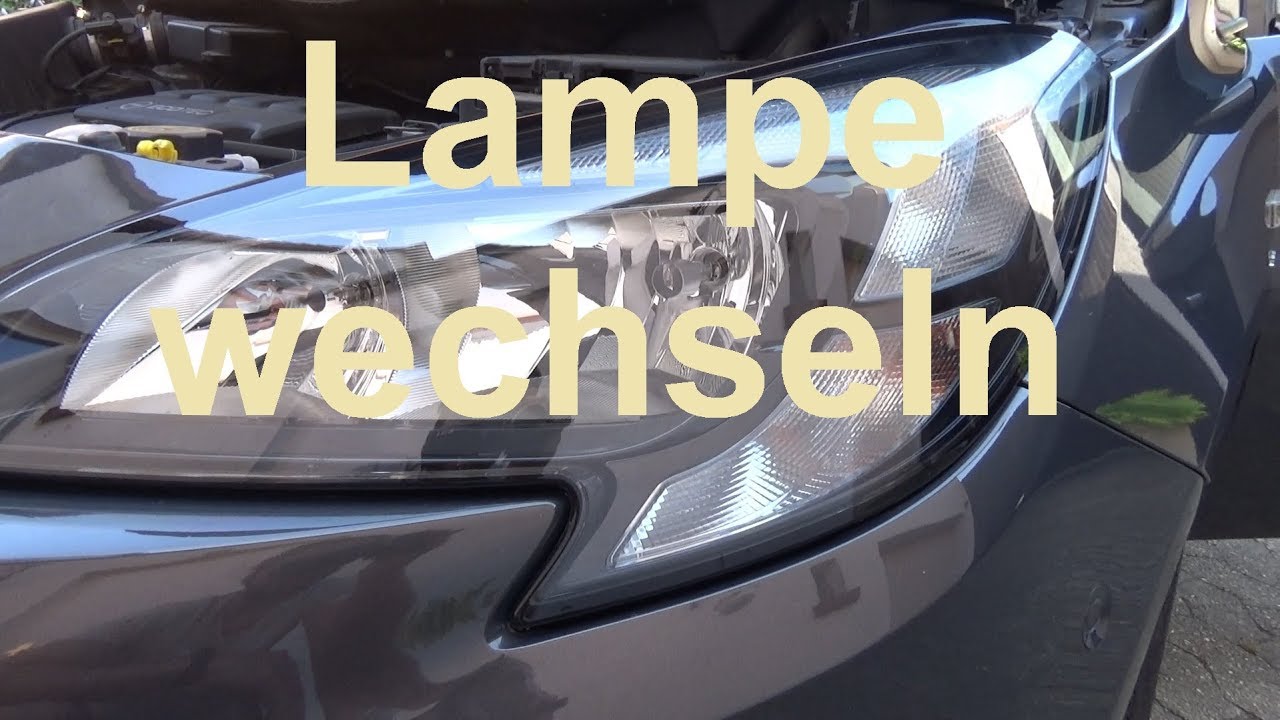 Opel Corsa E Abblendlicht wechseln H7 Lampe Opel Corsa Fahrlicht wechseln Glühlampe