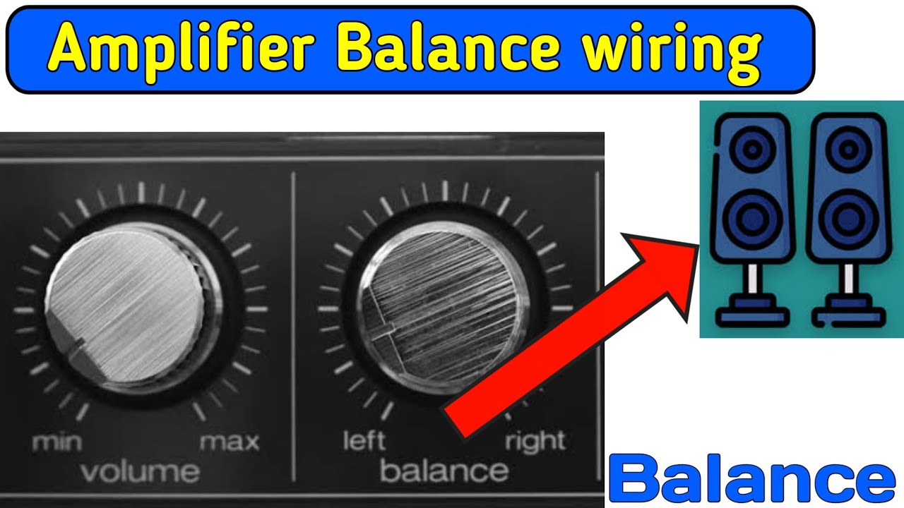 Amplifier Balance  control wiring//sound circuit balance volume connection//Electronics verma