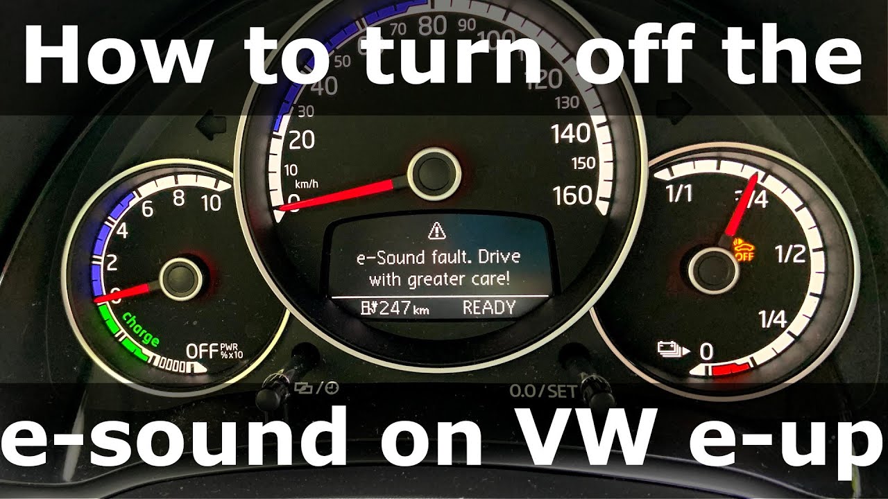 How to turn off completely the e-sound from Volkswagen e-up