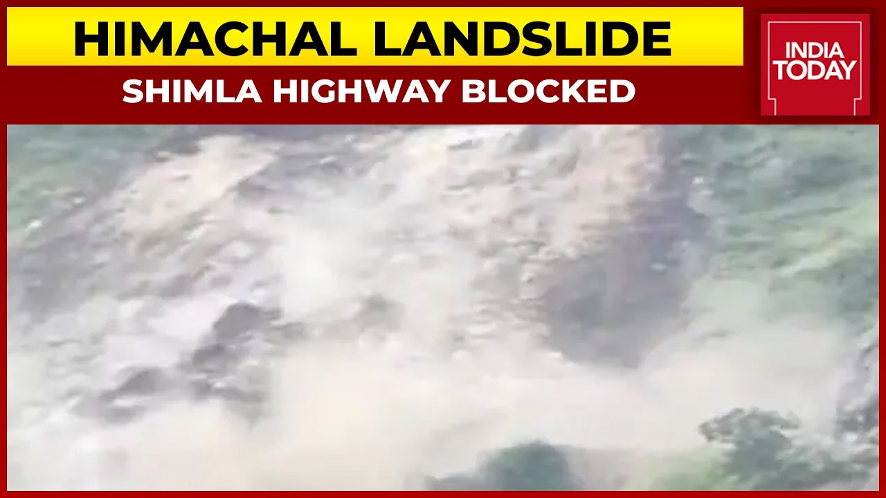 Shimla Highway Blocked Due To Landslide, Vehicles Stranded In Shimla Amid Scare | India Today