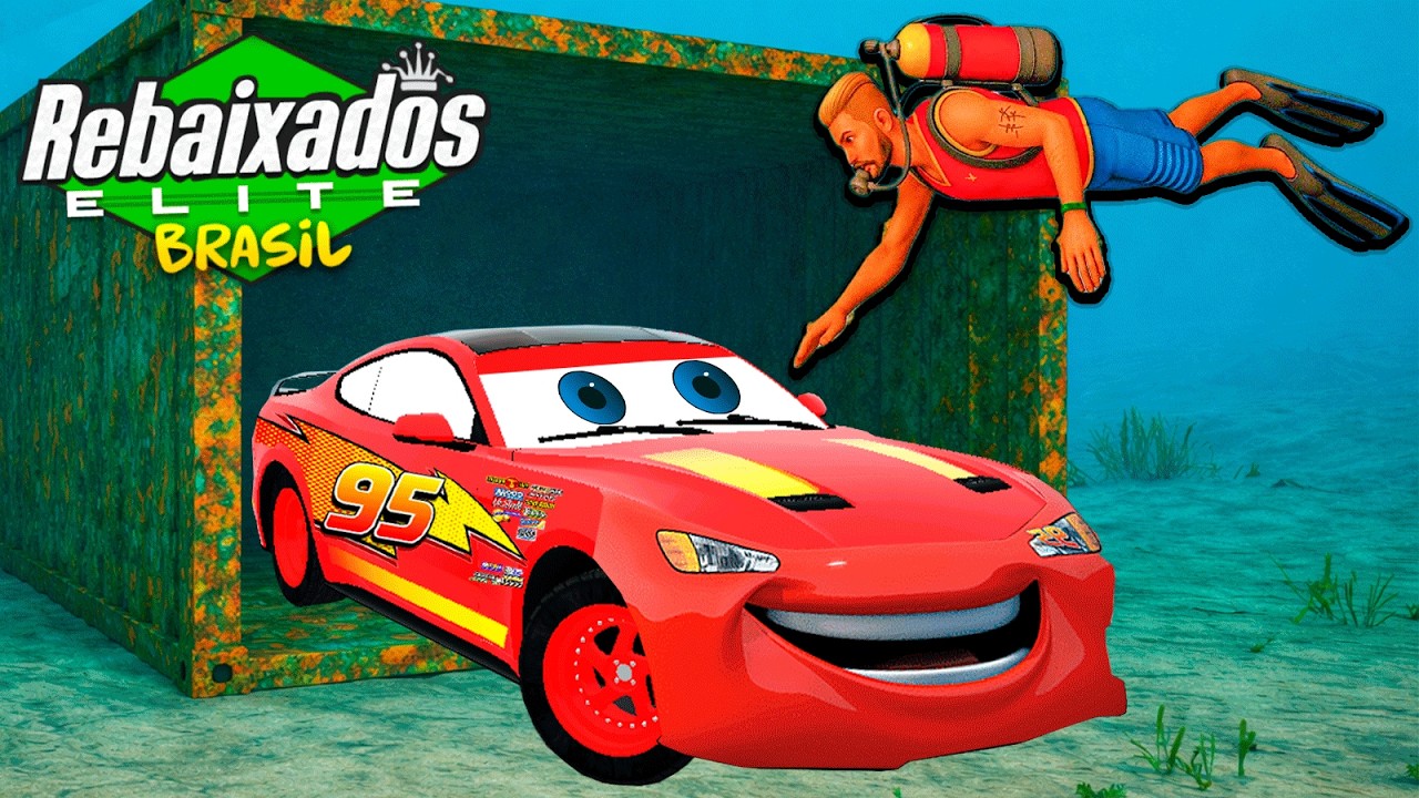 ENCONTREI O RELÂMPAGO MCQUEEN NO FUNDO DO MAR do REBAIXADOS ELITE BRASIL