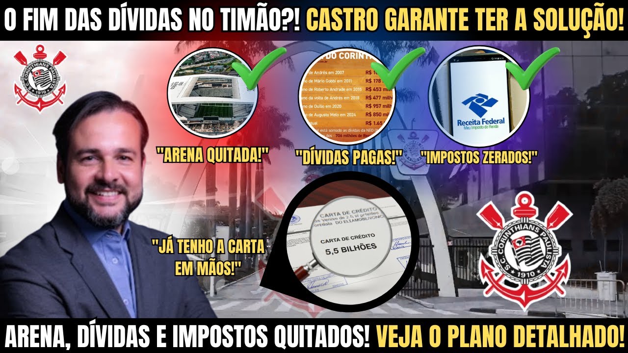 ENTREVISTA COMPLETA! ANDRÉ CASTRO REVELA COMO VAI GASTAR OS R$ 5.5 BILHÕES! #fiel #corinthians