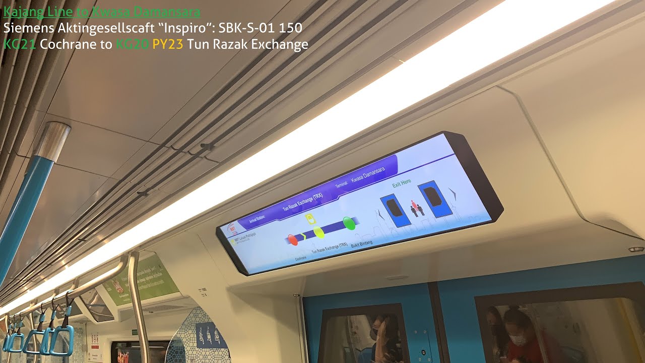 [With MRT PYL announcement] rapidKL MRT Kajang Line from Cochrane to TRX: Siemens Inspiro set 150