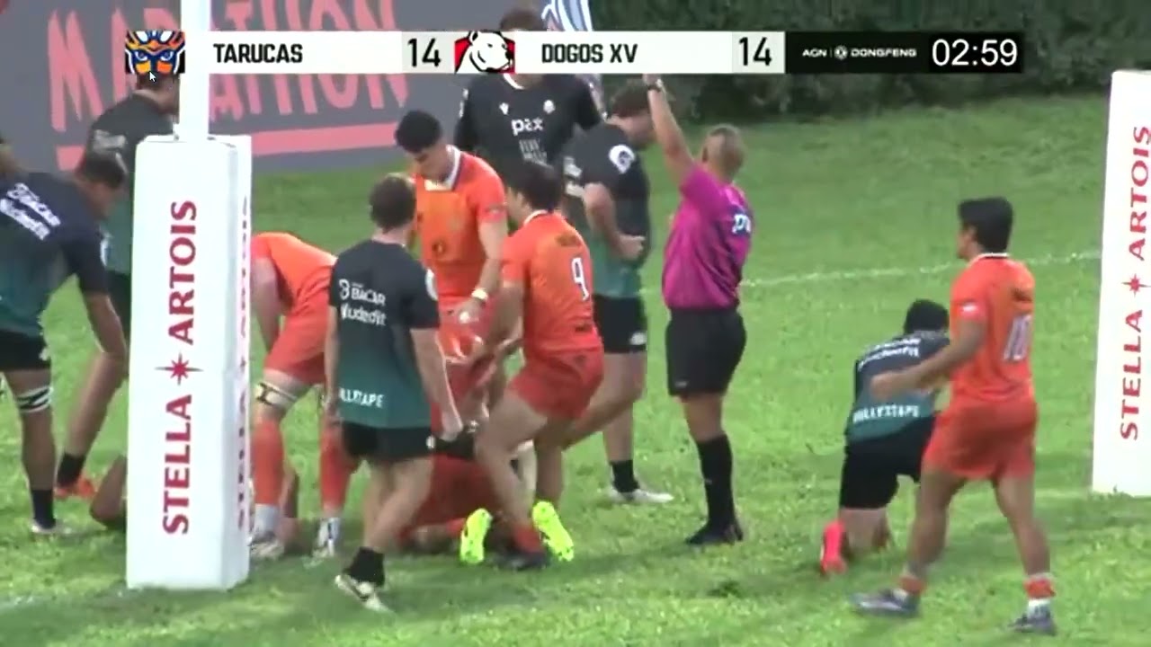 Try de Jos&eacute; Calderoni para Tarucas vs Dogos XV