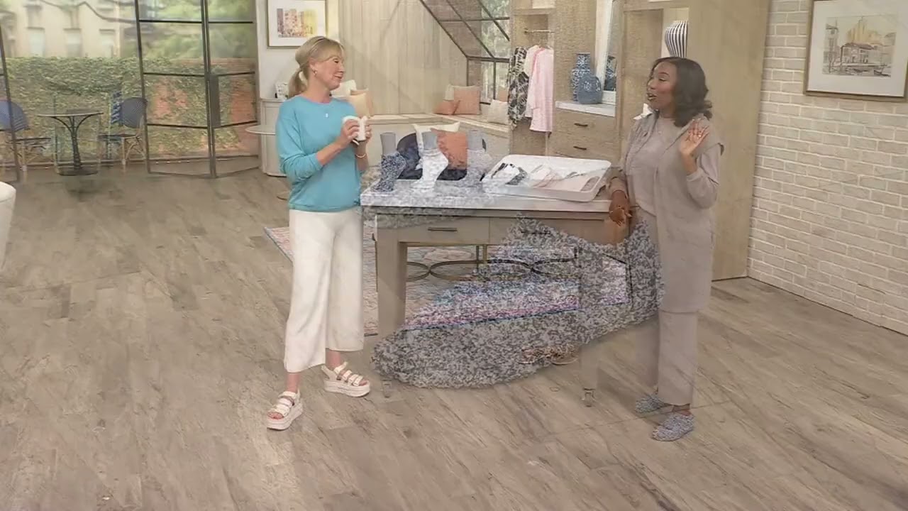 Barefoot Dreams CozyChic Set of 2 Ankle Socks on QVC