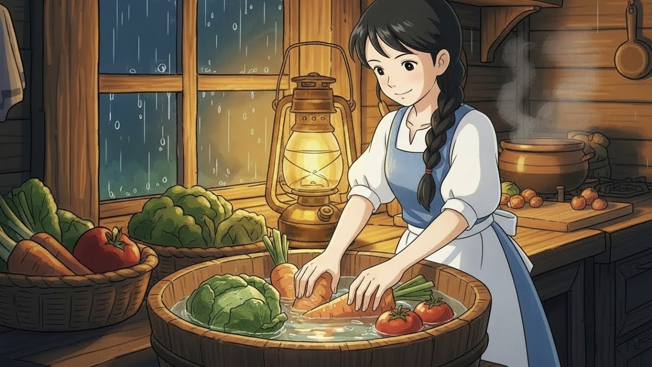 nostalgic countryside life🍃🌧️।Ghibli Asmr 