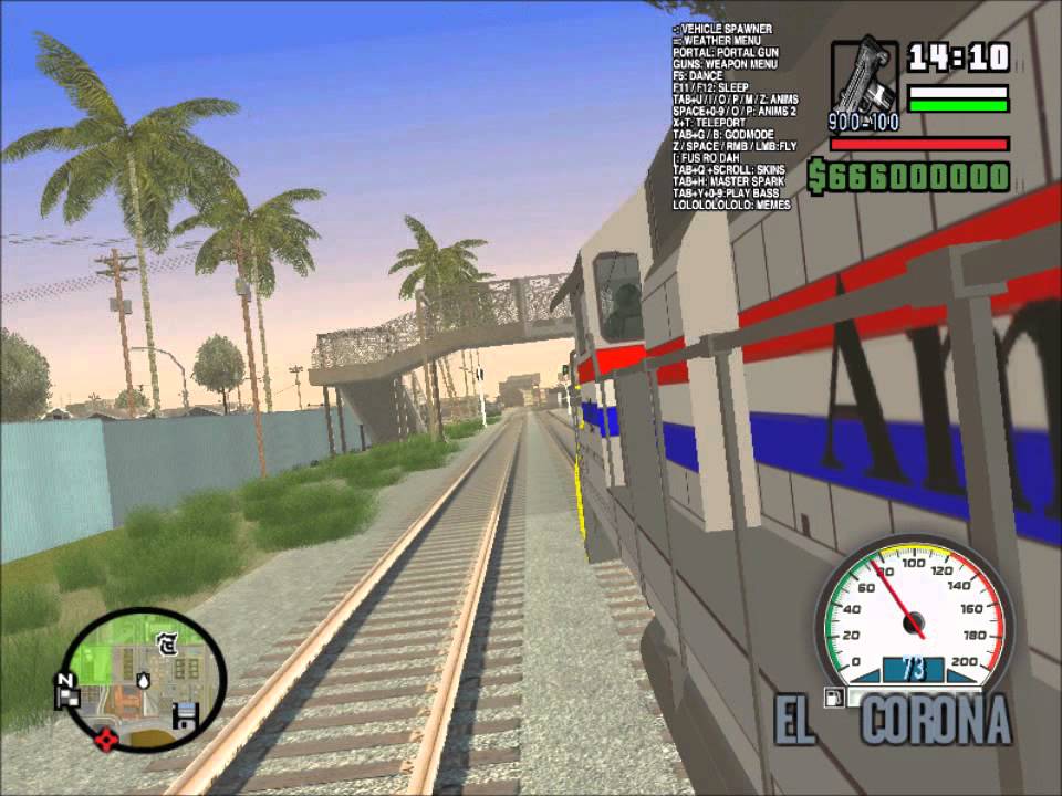 Amtrak train mod for GTA San Andreas (enterable)