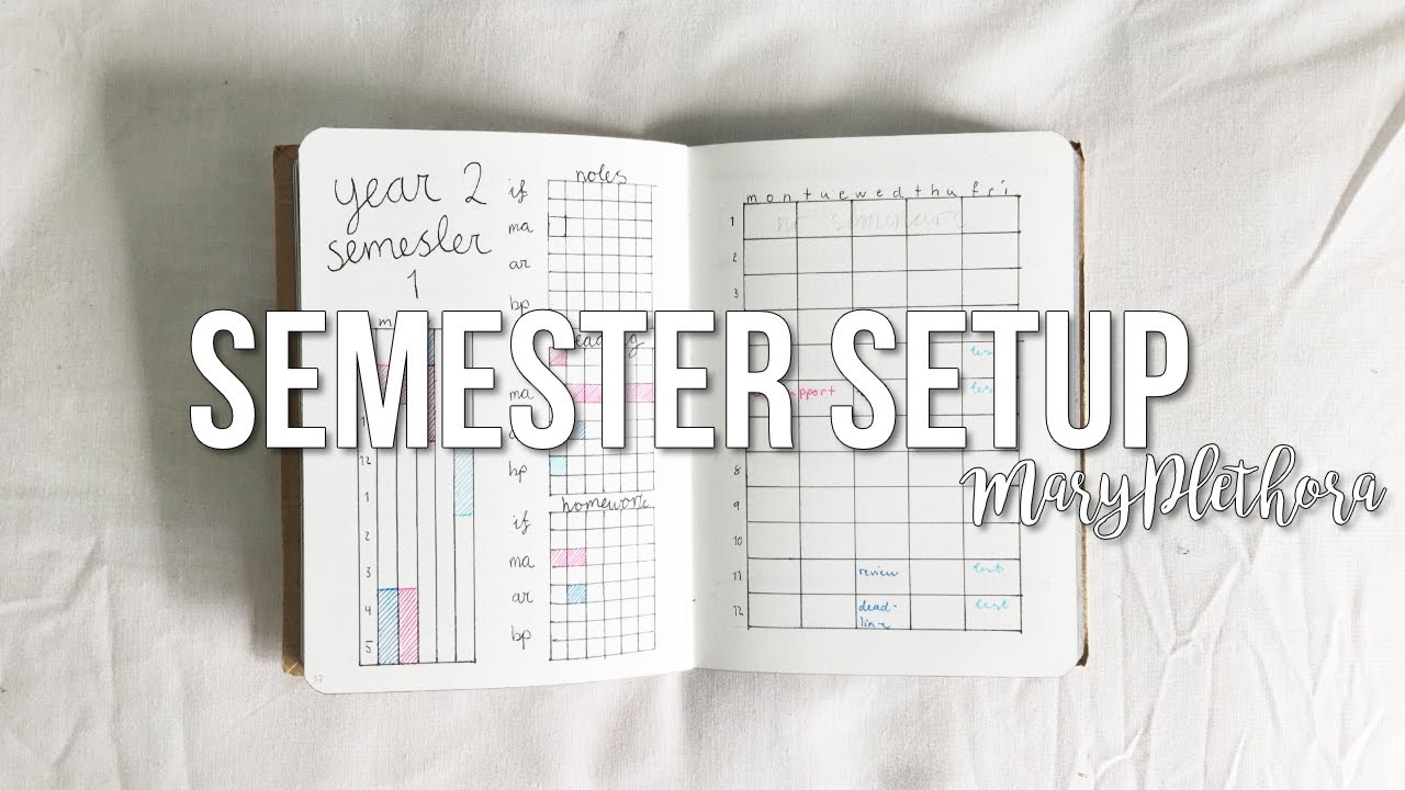 Bullet Journal University Setup + October PWM // MaryPlethora