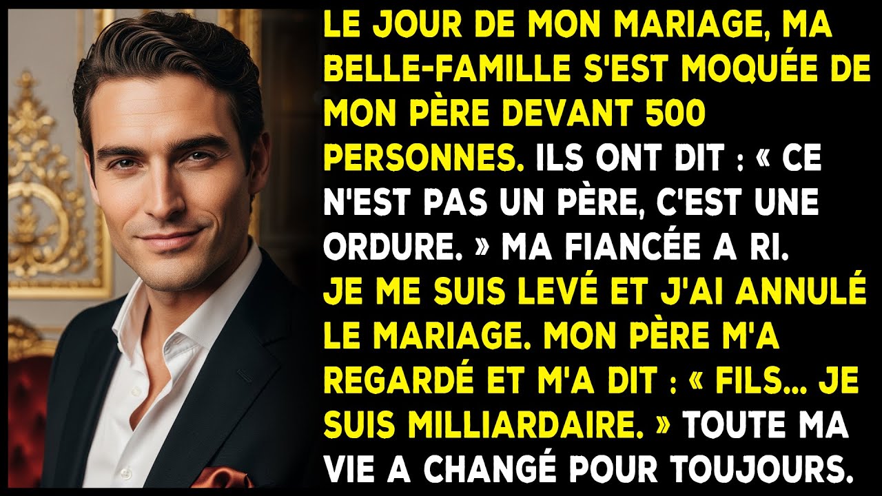 Ma belle-famille a humilié mon père à mon mariage — ils ignoraient qu’il était milliardaire.