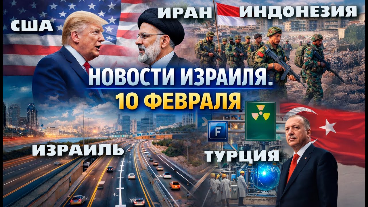 Индонезия готова отправить войска в Газу. Новости Израиля 10 февраля | главные события