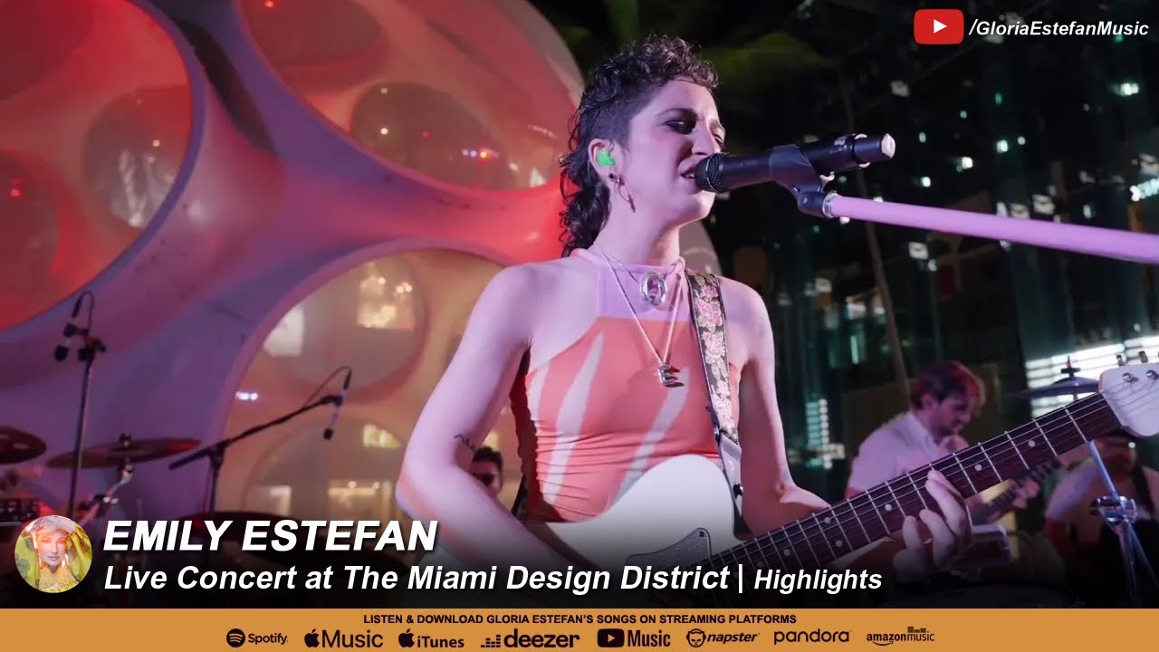 Emily Estefan Live Concert at The Miami Design District | Highlights