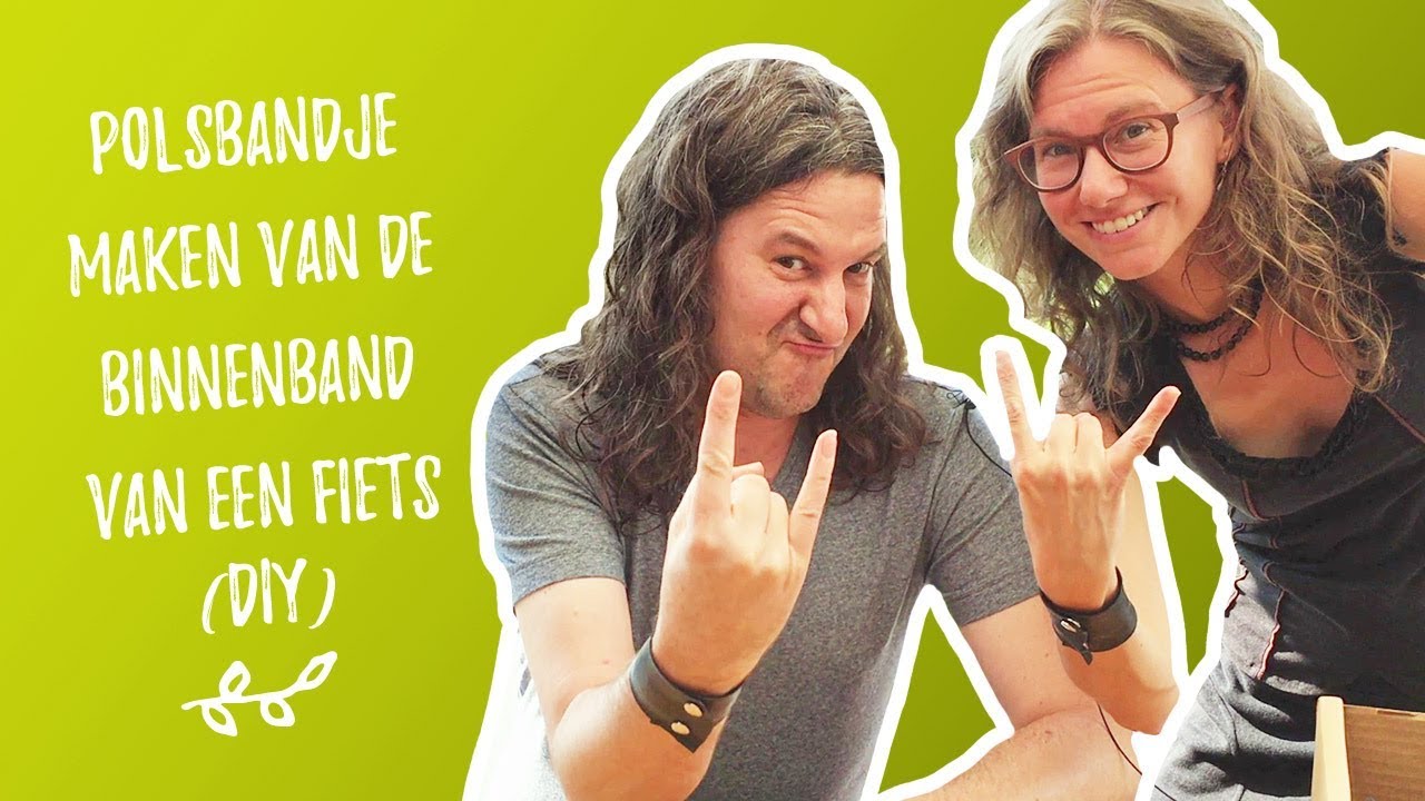 Armband maken van de binnenband van een fiets (diy tutorial)