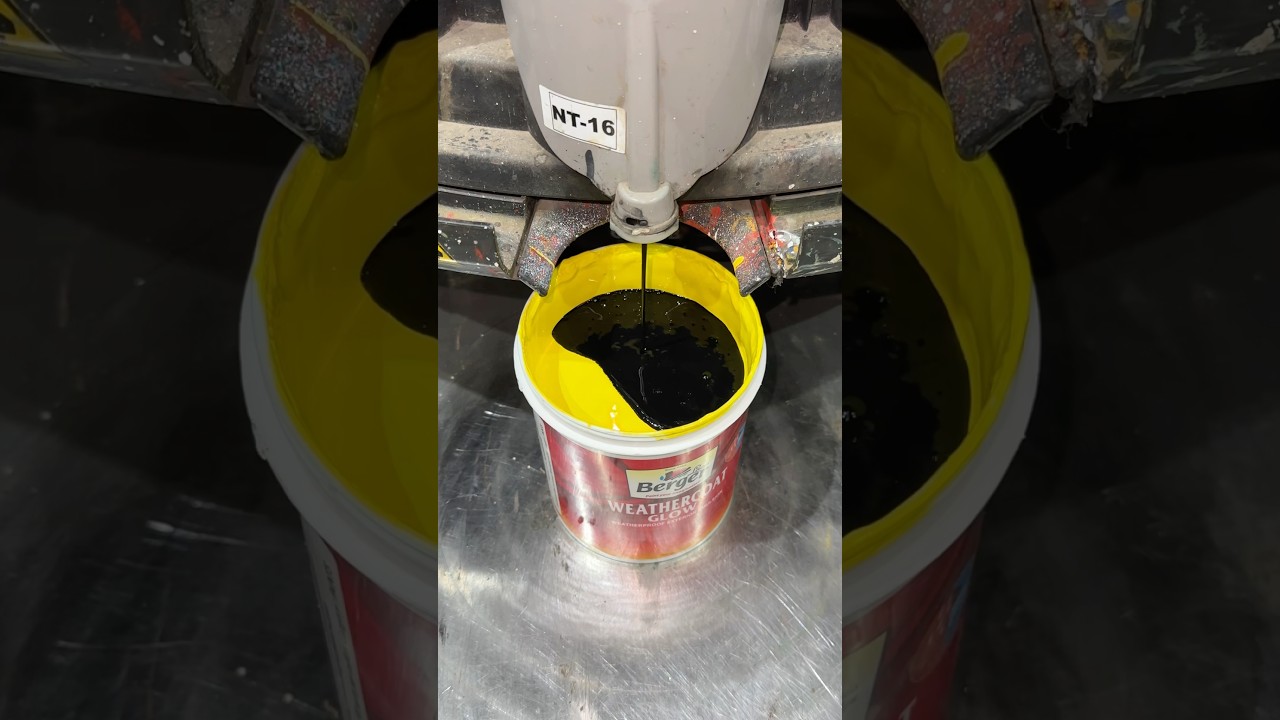 Yellow Base Exterior Paint Mixing 🎨 | Satisfying Color Transformation