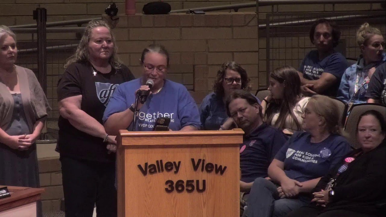 Valley View CUSD 365u Board Meeting 8/18/2025