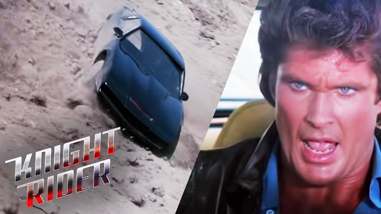 KITT Turbo Boosts out of a Landslide | Knight Rider