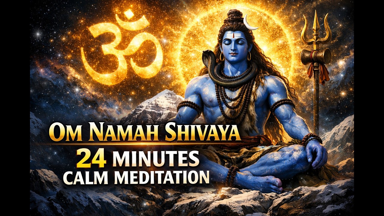 OM NAMAH SHIVAYA – 24 Minutes Calm Meditation | Peaceful Shiva Mantra for Inner Peace 🔱 #lordshiva
