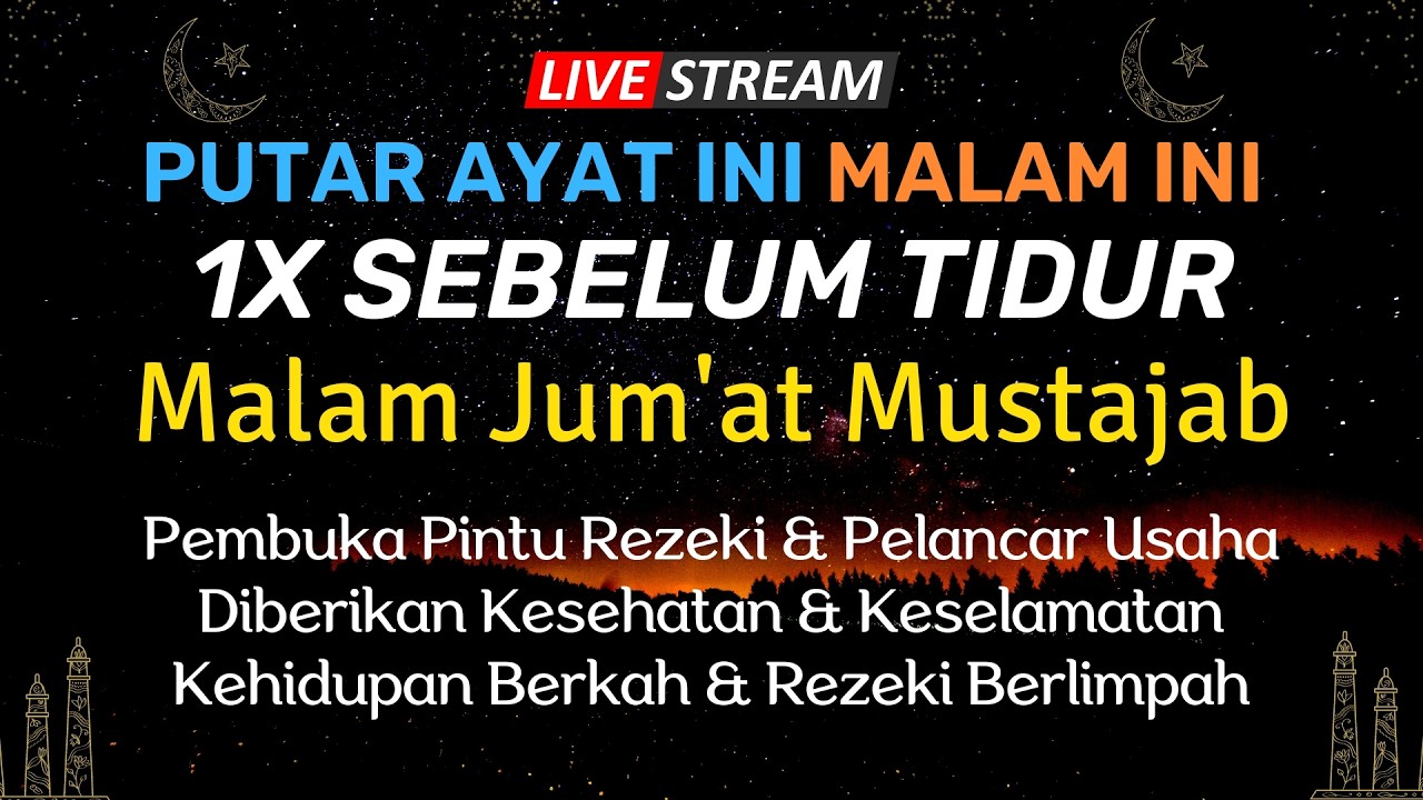 Dzikir Mustajab Zikir Malam Jum'at !! Pembuka Pintu Rezeki Kesehatan Lunas Hutang Zikir Mustajab